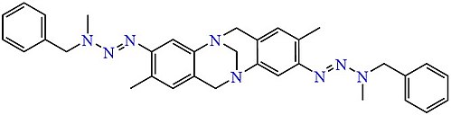 Bis-triazene analogue of Tröger's base