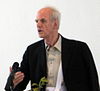 Charles Taylor giving a lecture at the New School in 2007