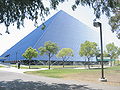 Walter Pyramid at the California State University, Long Beach campus.