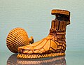 Greek aryballos of a sandaled foot (c. 500 BC)
