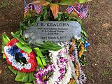 Grave marker of J. R. Kealoha