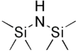 Structural formula of bis(trimethylsilyl)amine