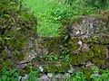 An old stile at 'The Hill' farm, Dunlop, Ayrshire, Scotland.