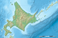 with southern Kuril, relief map