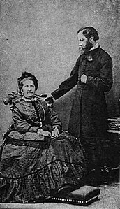 Mór Jókai and his wife, Róza