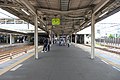 Utsunomiya Line platform in July 2021