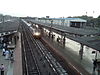 Platforms 1, 1A and 2 at Kollam station in February 2014