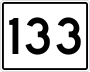 State Route 133 marker