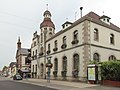 Marckolsheim, view to a street: Rue du Mal Foch near the townhall