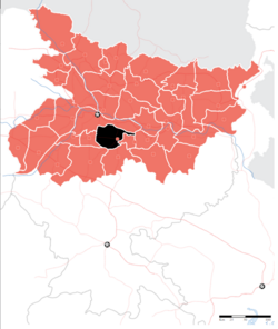 Location of Nalanda district in Bihar