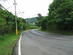 A section of rural Barrio Cerrillos along PR-139 heading northbound