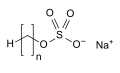 Sodium alkyl sulfates