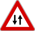 Two-way traffic ahead