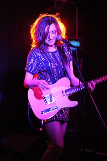 Viv Albertine on tour in 2012