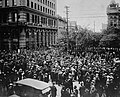 Image 1Crowd gathered outside old City Hall during the Winnipeg general strike, June 21, 1919.