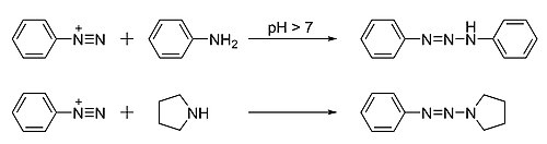 Azo N-coupling