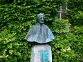 Bust of Cardinal Newman outside Garden Quad