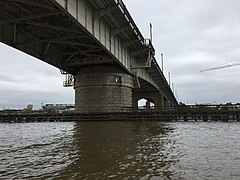 Underside of the Frederick Douglass Bridge in 2018