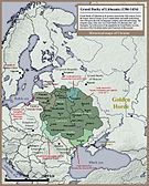 1434年前立陶宛大公国、罗斯（指乌克兰）和萨莫吉希亚的地图