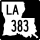 Louisiana Highway 383 marker