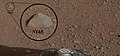 火星上的“加冕”岩石是“好奇号”漫游车上化学相机激光分析仪的第一个目标（2012年8月19日）。