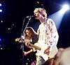 Nirvana performing at the 1992 MTV Video Music Awards.