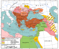 奥斯曼帝国自1481至1683的领土扩张。