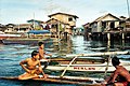 菲律宾巴瑶族蓋在海上的干欄式建築