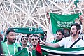 Image 26Saudi football fans cheering for their national football team at the FIFA World Cup (from Culture of Saudi Arabia)