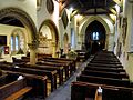 Looking down the nave from the east