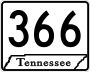 State Route 366 marker