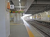 在來線4號月台（2022年10月）