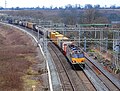 Image 14Freight train with shipping containers in the United Kingdom (from Transport)