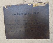 Headquarters Saloon Marker