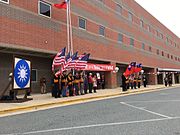 Flags of the United States and the ROC, 2016.