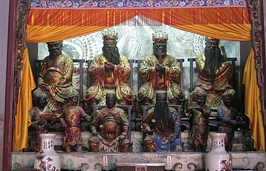 The Dragon Kings of the Four Seas at the Grand Matsu Temple in Tainan.