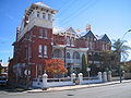 A row of Federation Queen Anne-Filigree grand-terraces, Perth (c.1897). Turned timber comprises all filigree verandah components.