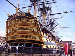 HMS Victory 在海上