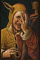 Laughing Jester, unknown Early Netherlandish artist (possibly Jacob Cornelisz van Oostsanen), c. 1500