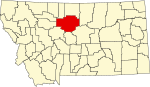 舒托县在蒙大拿州的位置