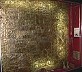 Thick gold plate for wall cladding. Inca Culture