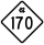 North Carolina Highway 170 marker