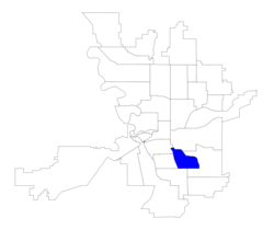 Location within the city of Spokane