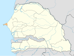 达喀尔区于塞内加尔位置图
