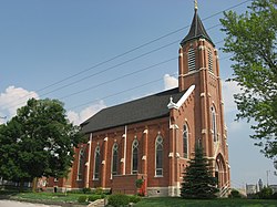 St. Peter's Catholic Church, a township landmark