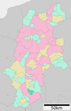 Location of Takagi in Nagano Prefecture
