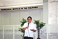 Vice President Jojit Ballesteros of Wikimedia Philippines speaking at the TIP CITE week