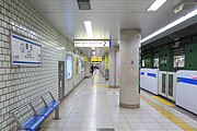 三田线2号站台（2022年12月）