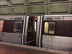 WMATA car 1000, still in service in 2017