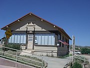 Santa Fe Section House built in 1925 and located at 279 Railroad Street in Wickenburg, Arizona. The foreman and the workers who maintained the tracks in these sections were provided this lodging. Listed in the National Register of Historic Places July 10, 1986. Reference #86003762.